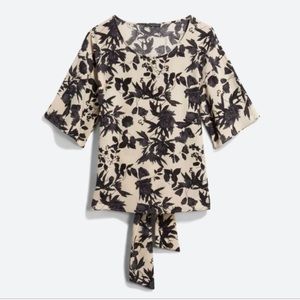 WEST KEI Julianne Tie Front Blouse